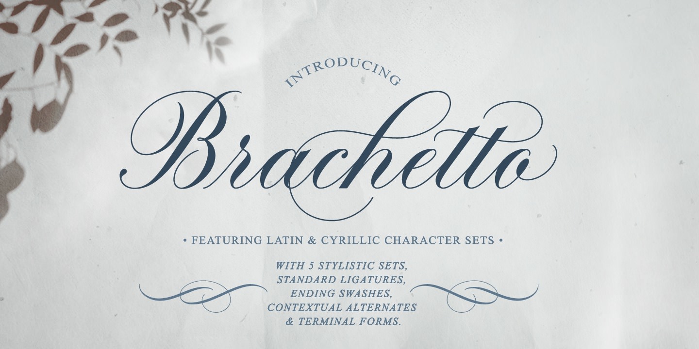 Brachetto Font preview